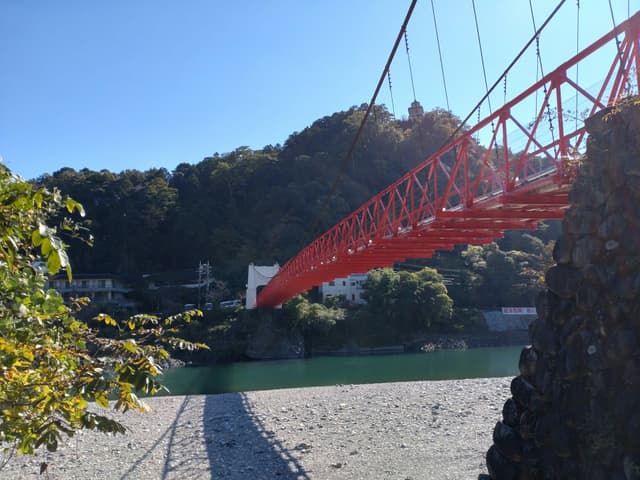จุดชมใบไม้เปลี่ยนสีสะพานโจซังเคฟุตามิ (Futami Suspension Bridge)